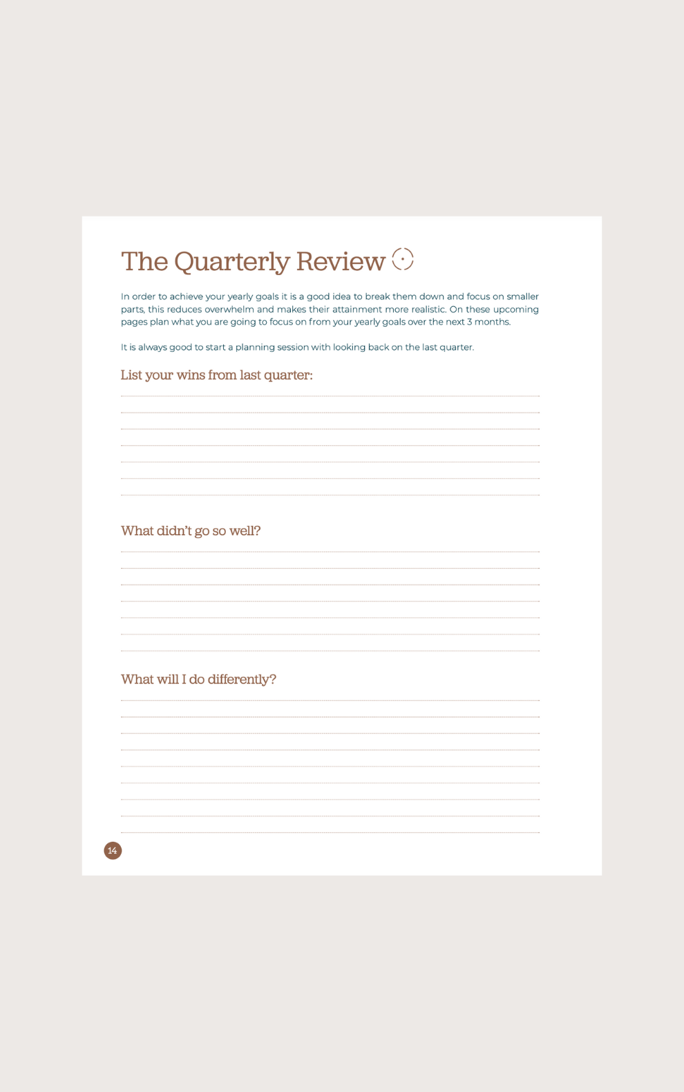 The Lifeflow Planner Quarterly Review